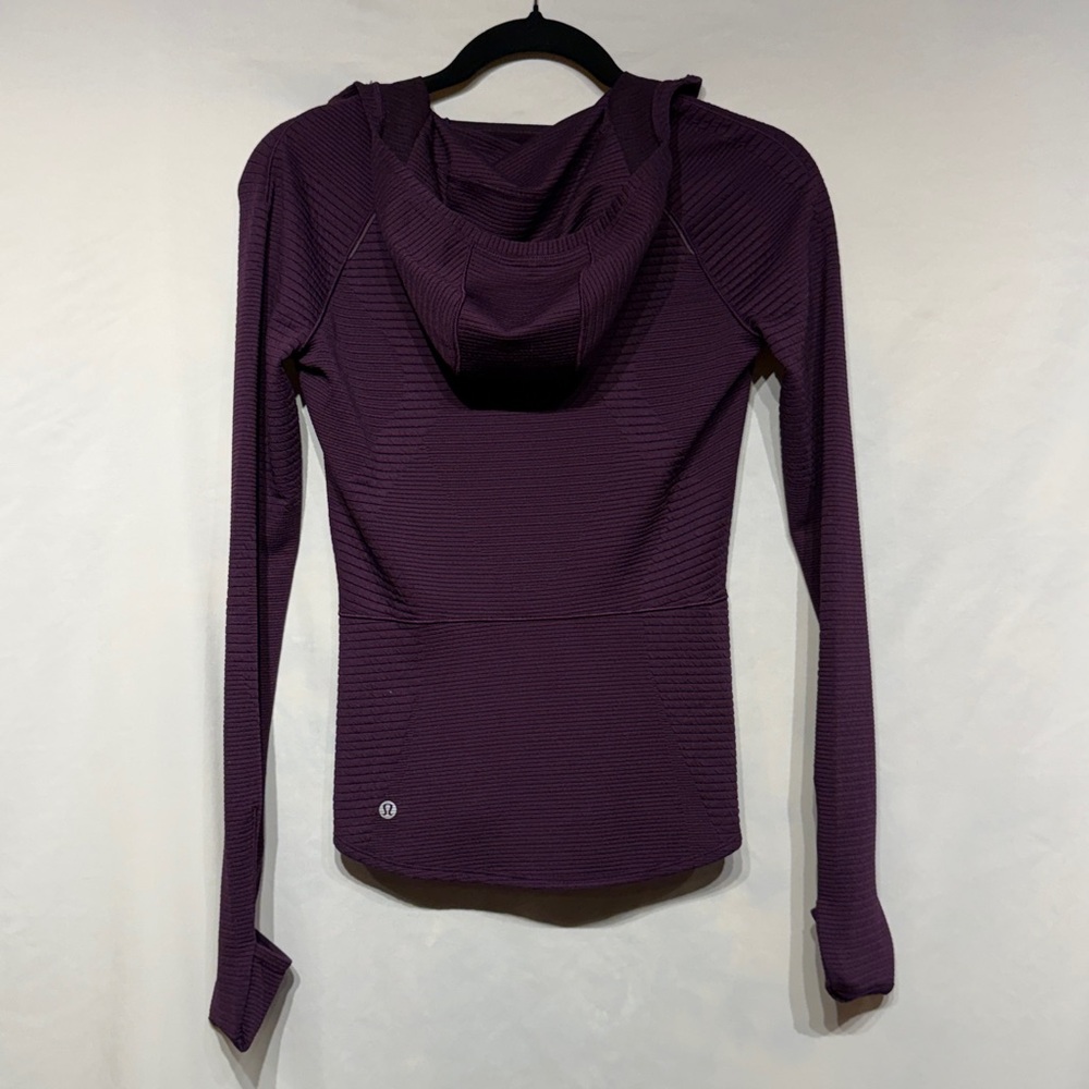 Lululemon Ventscape Hooded Balaclava Long Sleeve Dramatic Magenta Size 2 - Picture 10 of 11